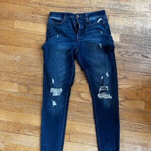 Distressed Blue Jeans size 9